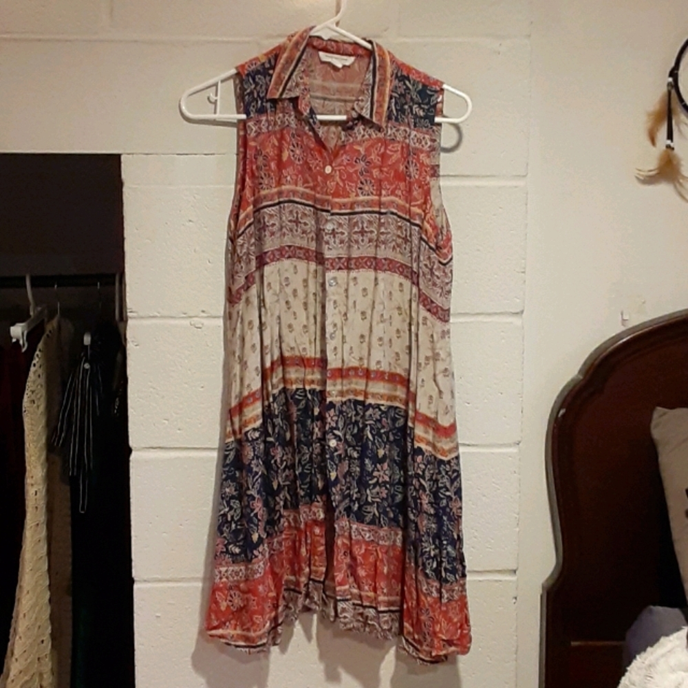 Boho Button-up Dress